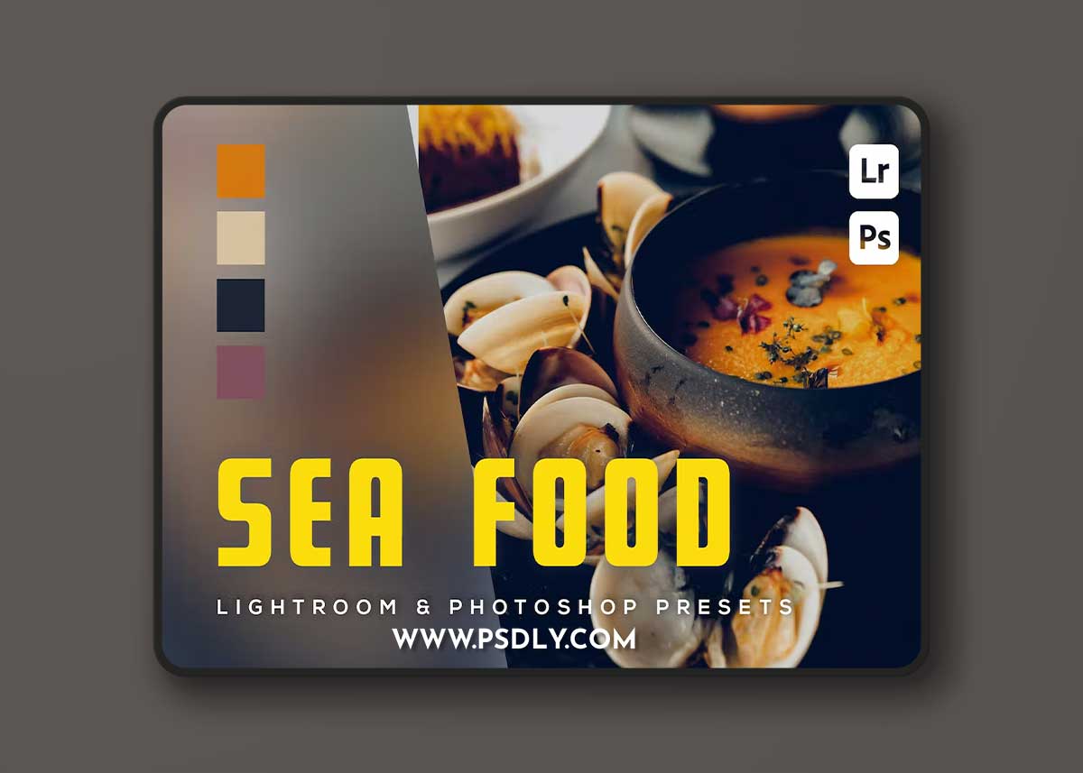 6 Sea Food Lightroom and Photoshop Presets SUJK9LE