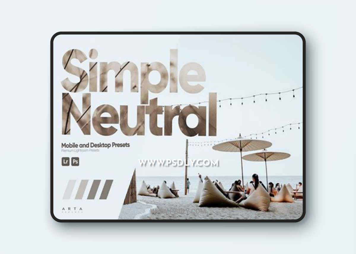 ARTA - Simple Neutral Presets for Lightroom JNE8CG9