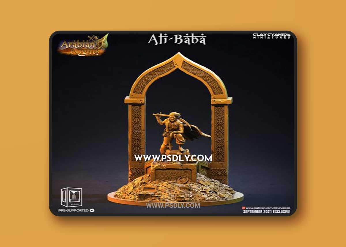 Ali-Baba by Clay Cyanide Miniatures- 3D Print Model