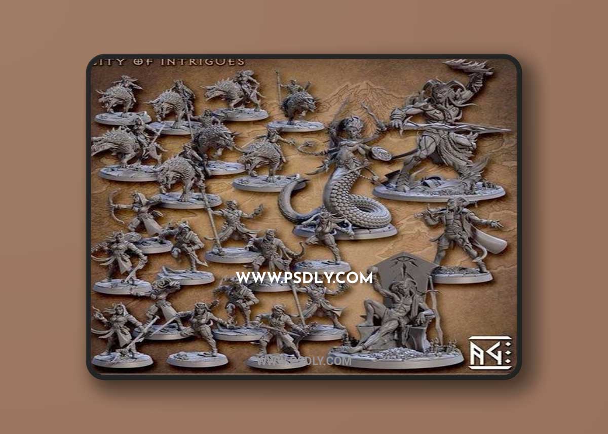 Artisan Guild - City of Intrigues August 2022 3D Print