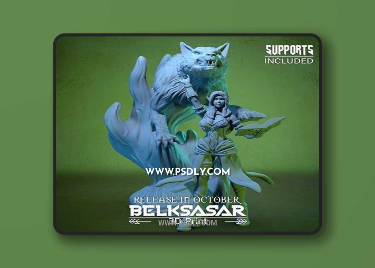 Belksasar - Summoner of the Wolf Spirit 3D Print
