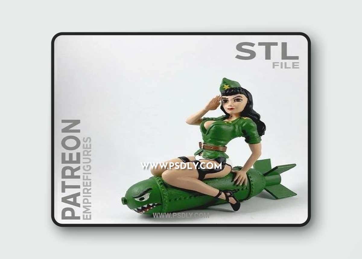 Bomber Gir - Empire Figures 3D Print