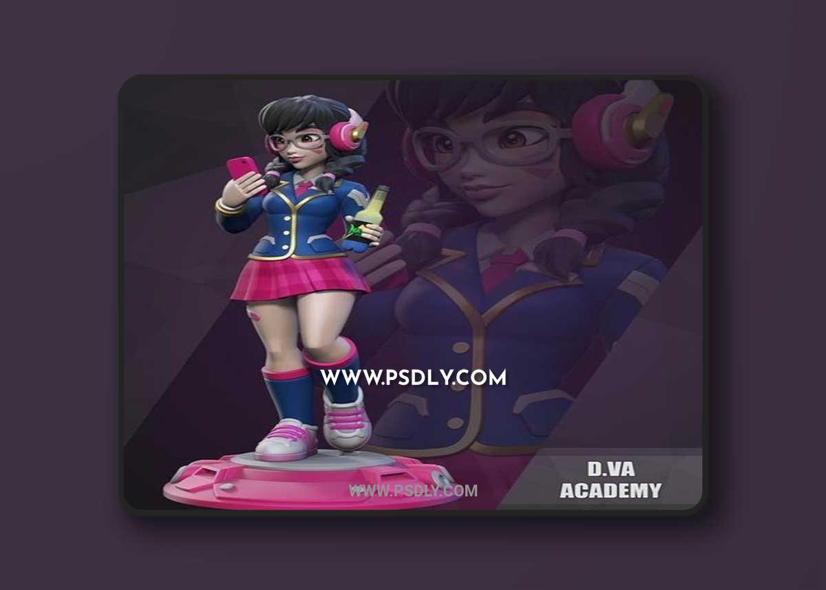 D.Va Academy – 3D Print Model