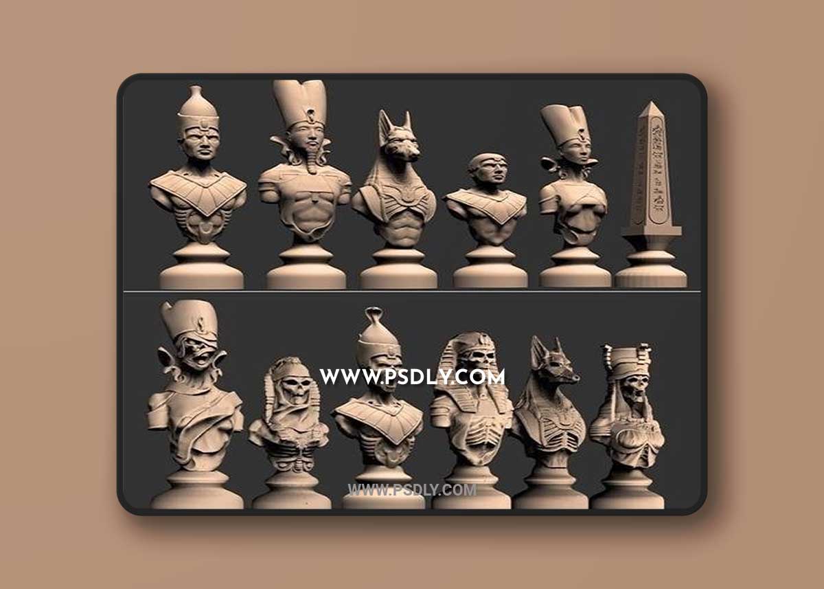 Egyptian Chess – 3D Print Model