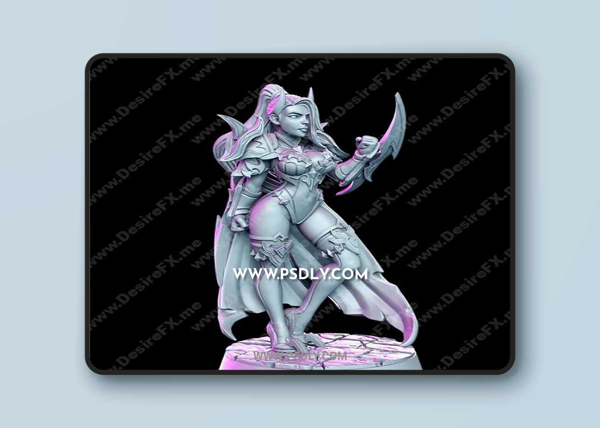 Elena - Female Assassin 3D Print