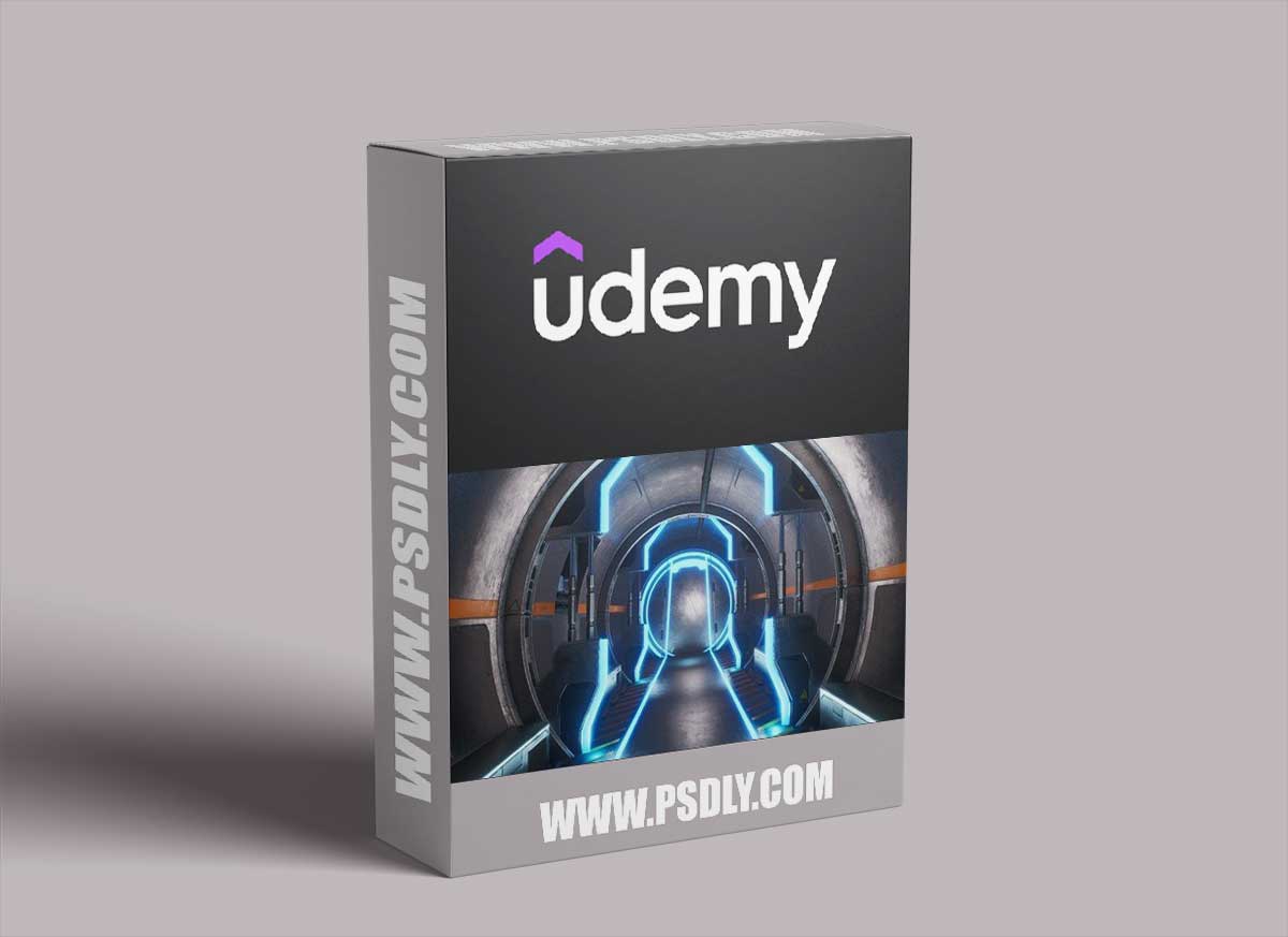 Futuristic Sci-Fi Game Environment In Blender