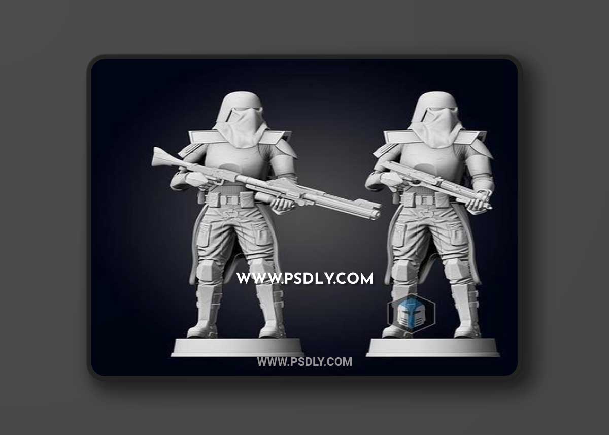 Galactic Marine Figurine - Pose 4 3D Print