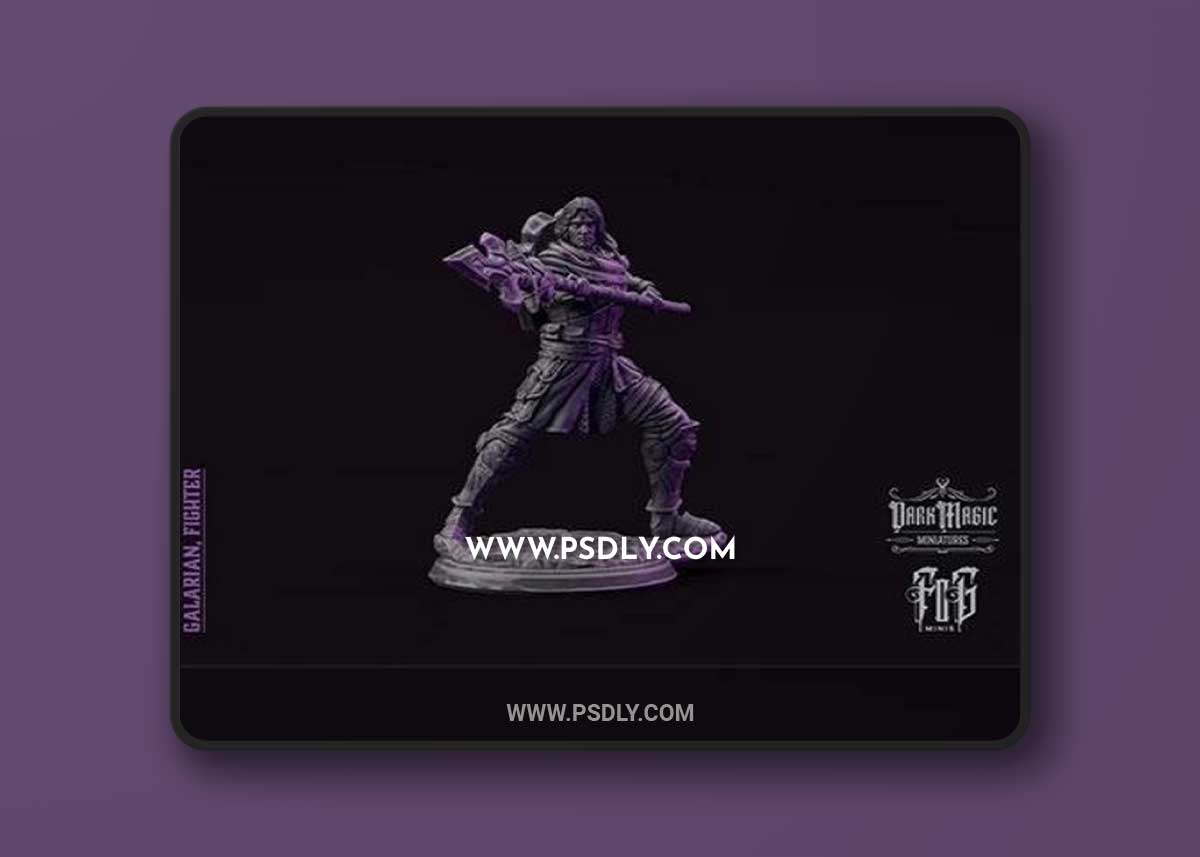 Galrian The Master Of Spear And Shield 3D Print