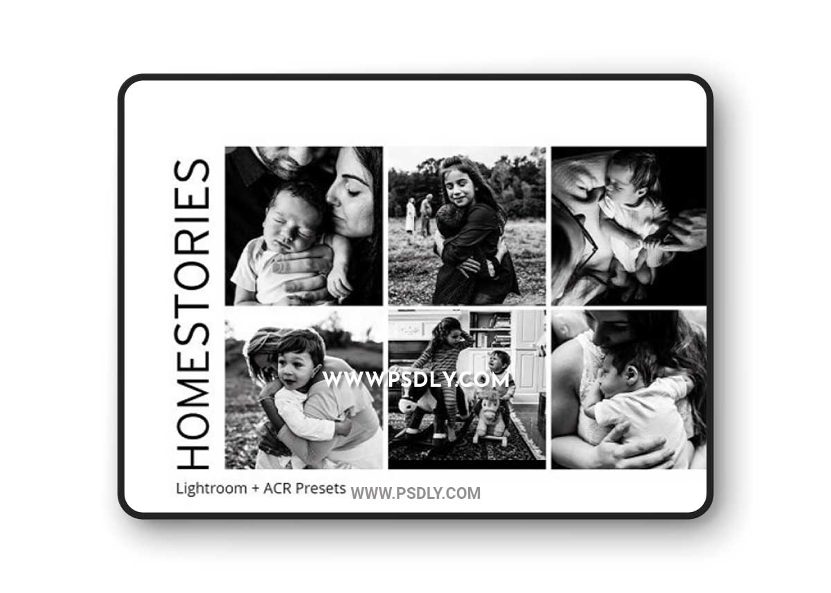 Heart + Lifestyle – Homestories B&W Presets
