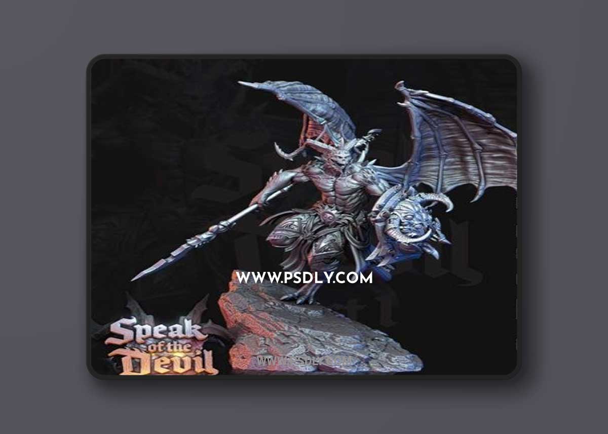 Horned Devil 2 3D Print 3D Model