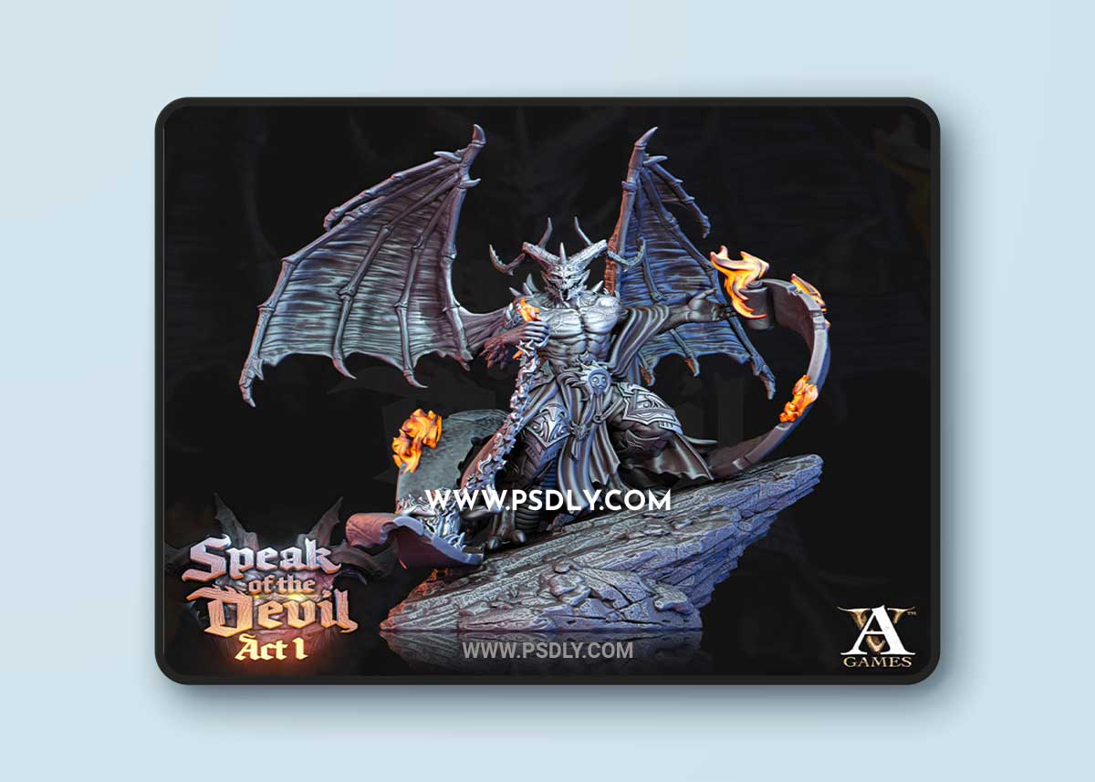 Horned Devil 4 3D Print 3D Model