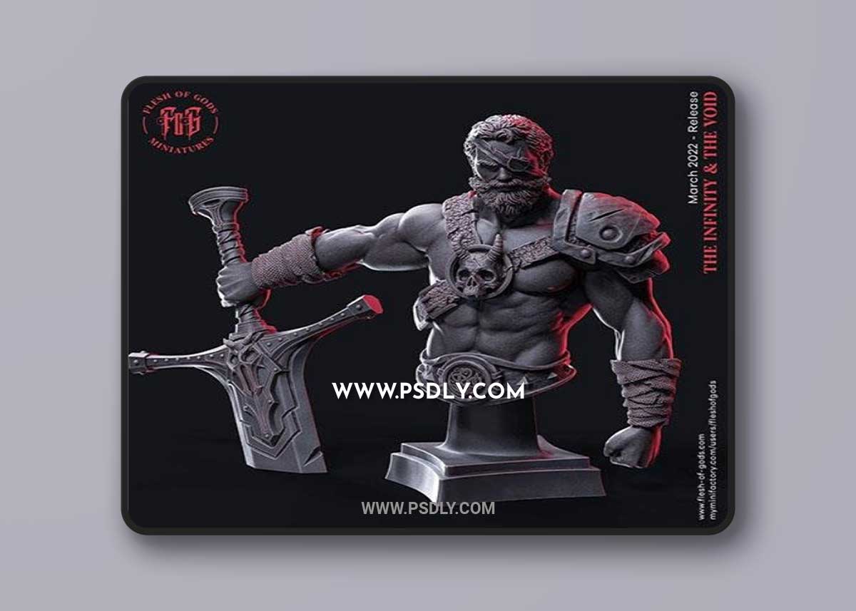 Kabel The Swordsman - Bust 3D Print