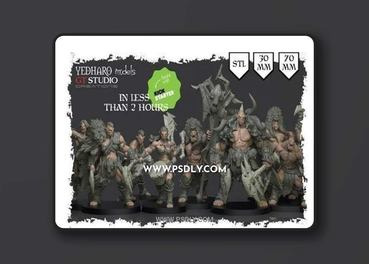 Kickstarter - Savage Orc Miniatures by Yedharo-GT Studio 3D Print