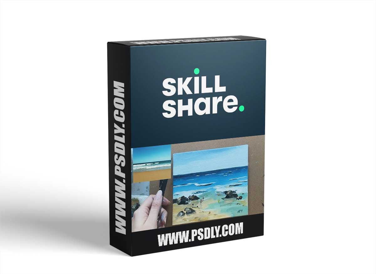 Loose Acrylic Seascape : Paint From Reference While Adding Your Own Touch