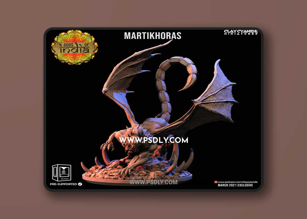 Martikhoras 3D Print 3D Model