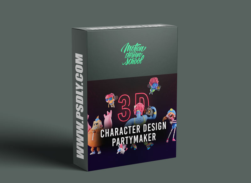 Motion Design School 3D Character Design Partymaker