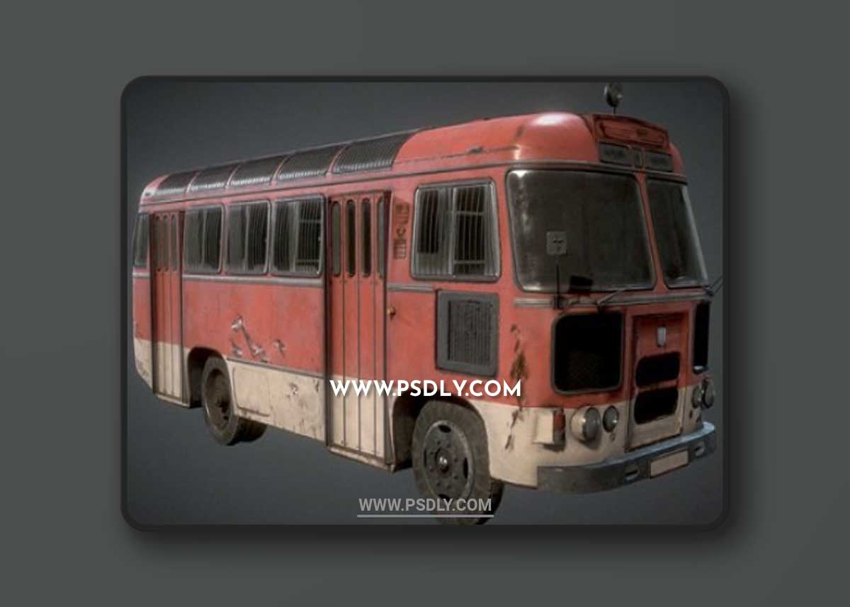 Prison Bus 3D Model