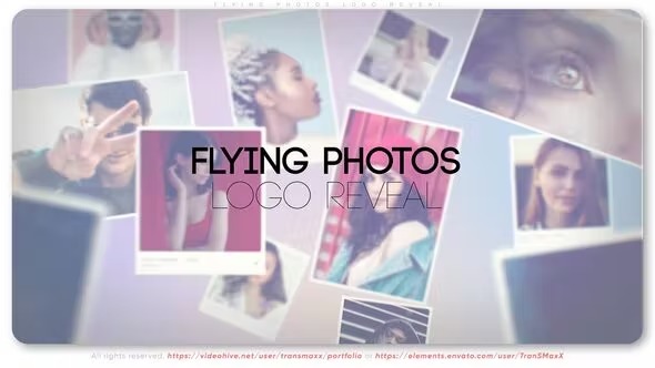Videohive Flying Photos Logo Reveal 39441436