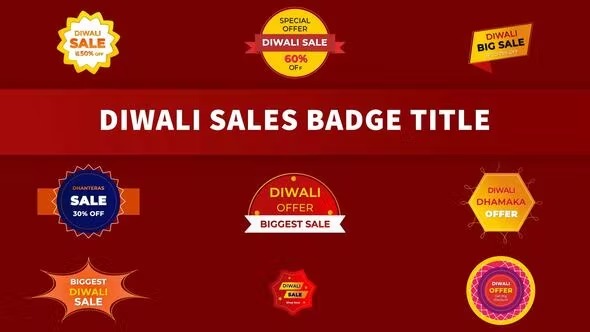 Videohive Indian Festival Diwali Sale Badge 39340280