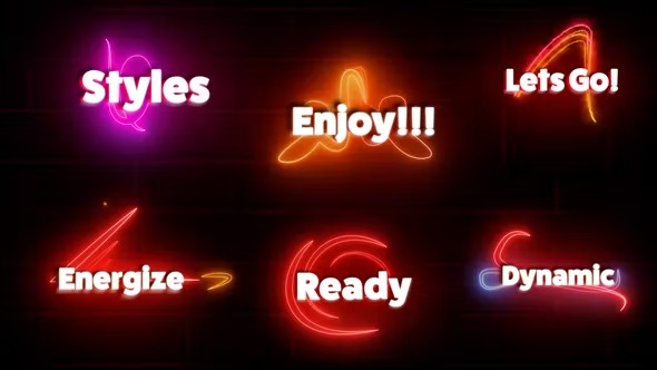 Videohive Neon Text Animation 39228952