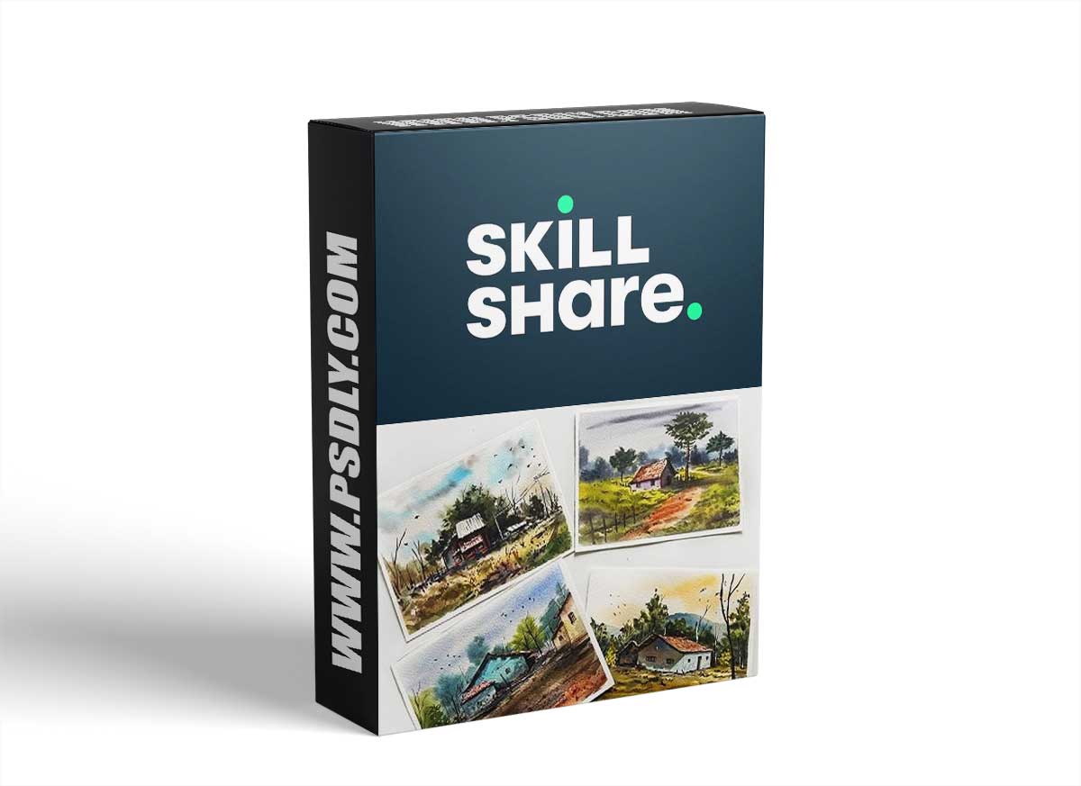 Village-Inspired Watercolor Landscapes | Four Painting Projects | Countryside Art