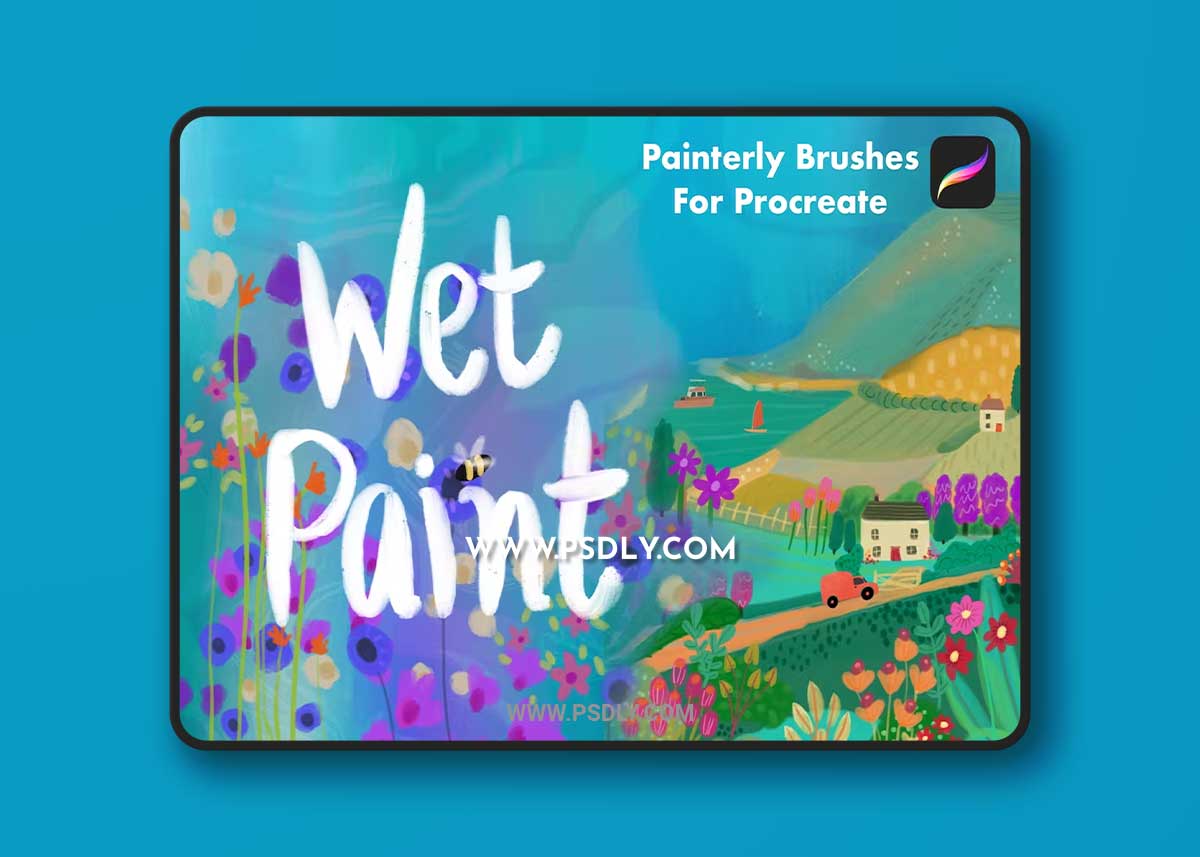 Wet Paint Procreate Brushes 29X28M2