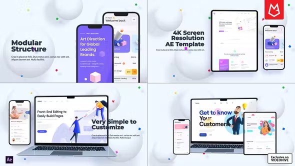Videohive Website Presentation Device Mockup 39332623