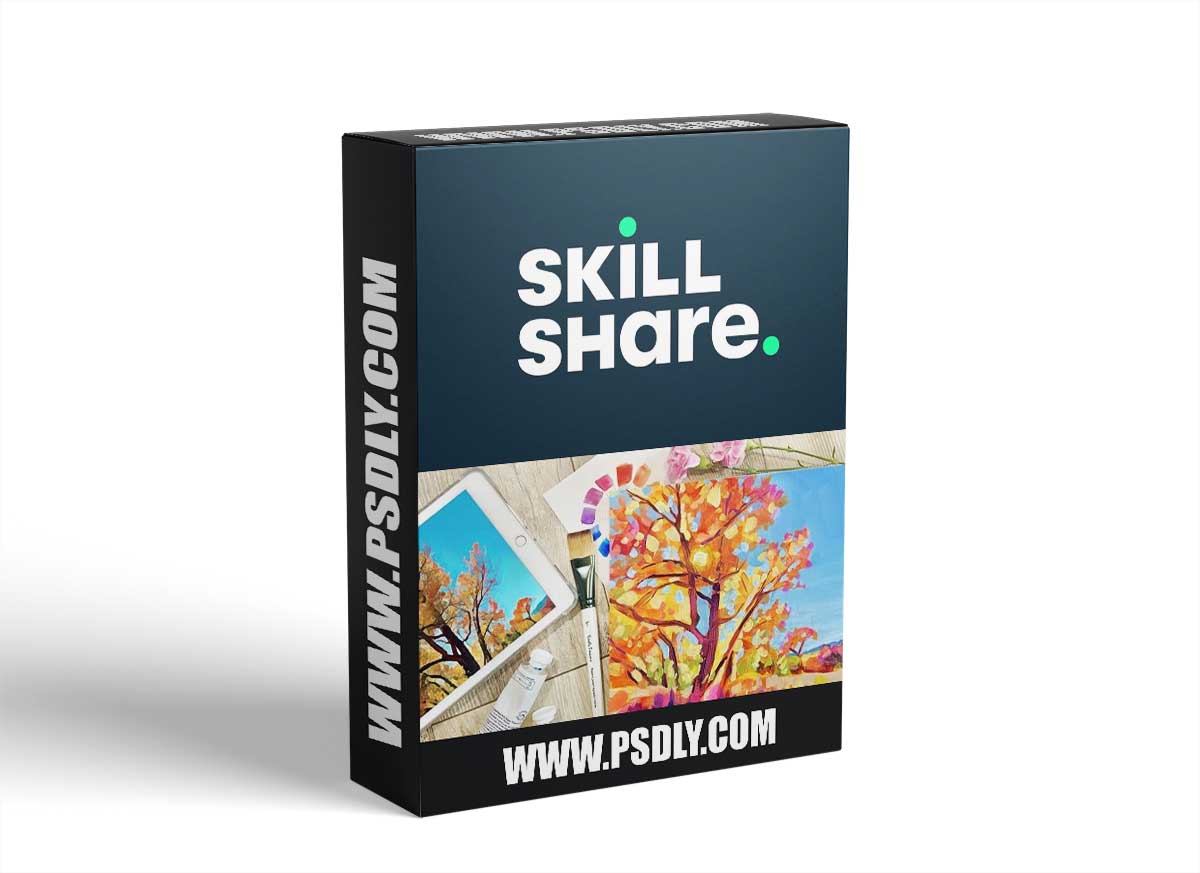 Autumn Trees in Acrylics