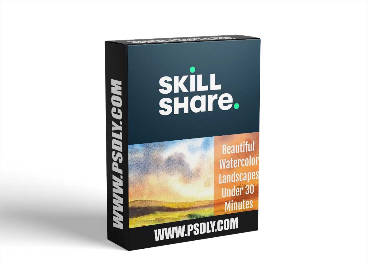 Beautiful watercolor landscapes in under 30 minutes