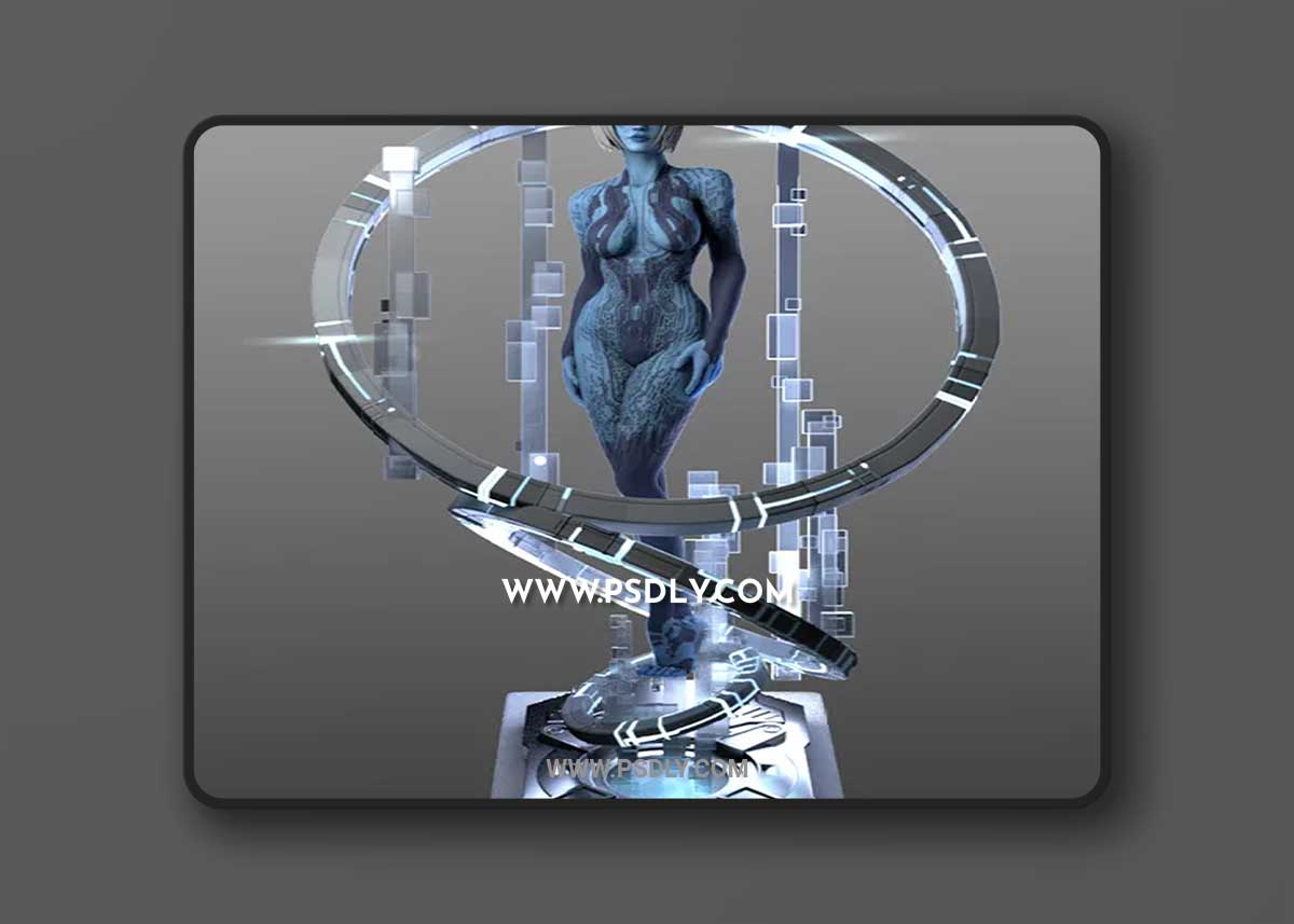 Cortana – Halo 3D Print 3D Model