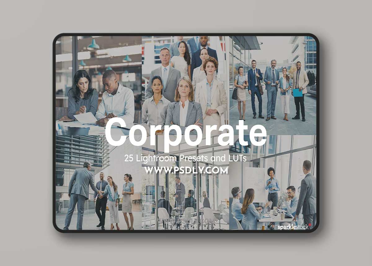 CreativeMarket - 25 Corporate Lightroom Presets LUTs 10201910