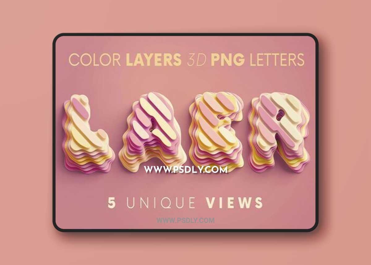 CreativeMarket - Color Layers - 3D Lettering 7545681