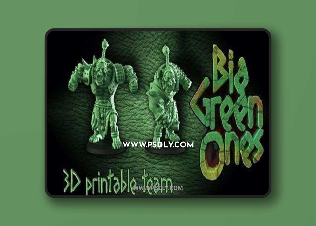 Cross Lances - Big Green Ones 3D Print