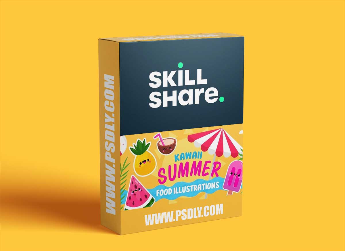 Cute & Colorful Kawaii Summer Food Characters | Procreate Drawing for Beginners