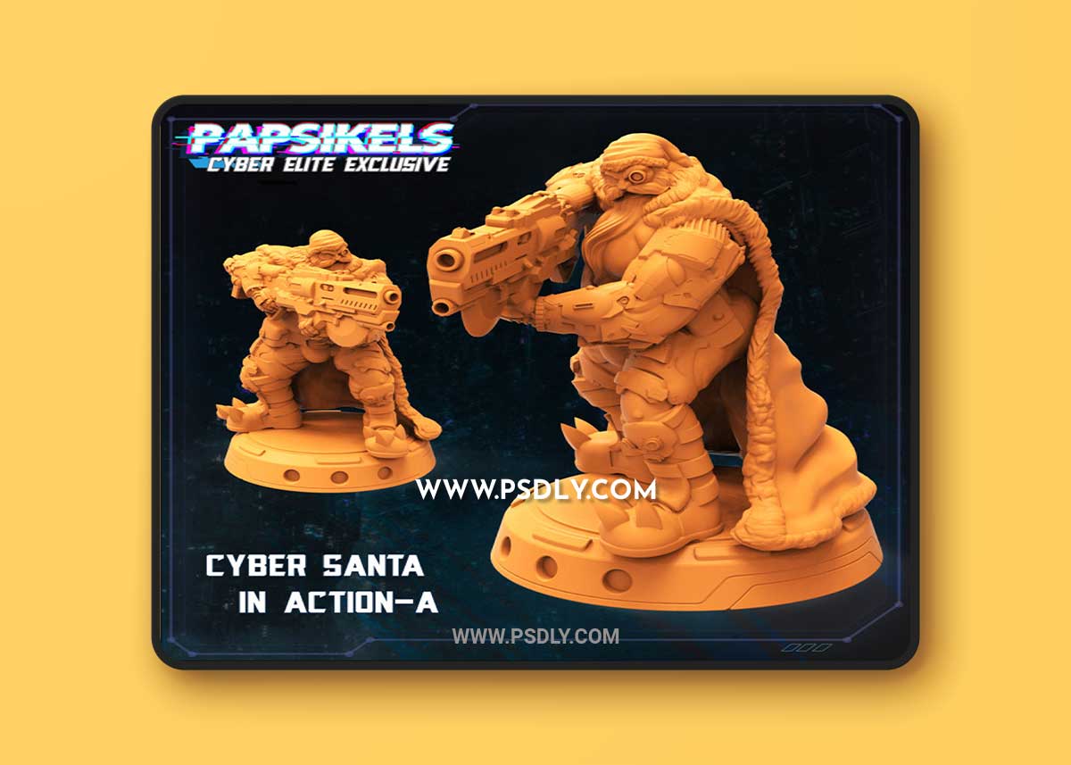 Cyber Santa Action – A 3D Print