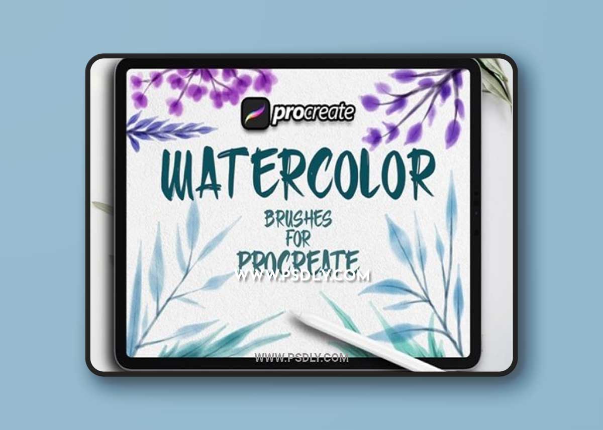 Dans Watercolor Texture Brush Procreate A82D5VT
