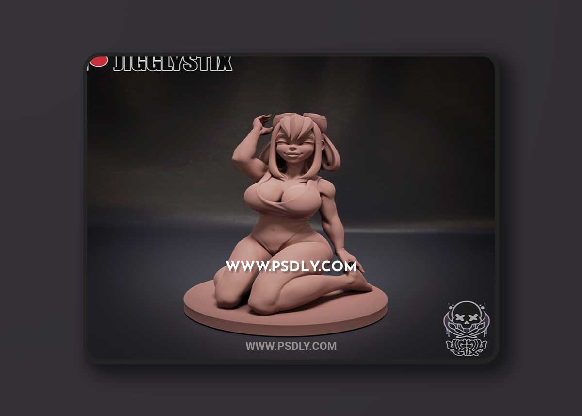 Day at the Pool Frog Girl 3D Print