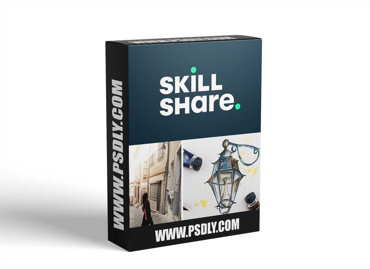 Enchanting Street Lantern in Watercolor : Find Inspiration at your Doorstep