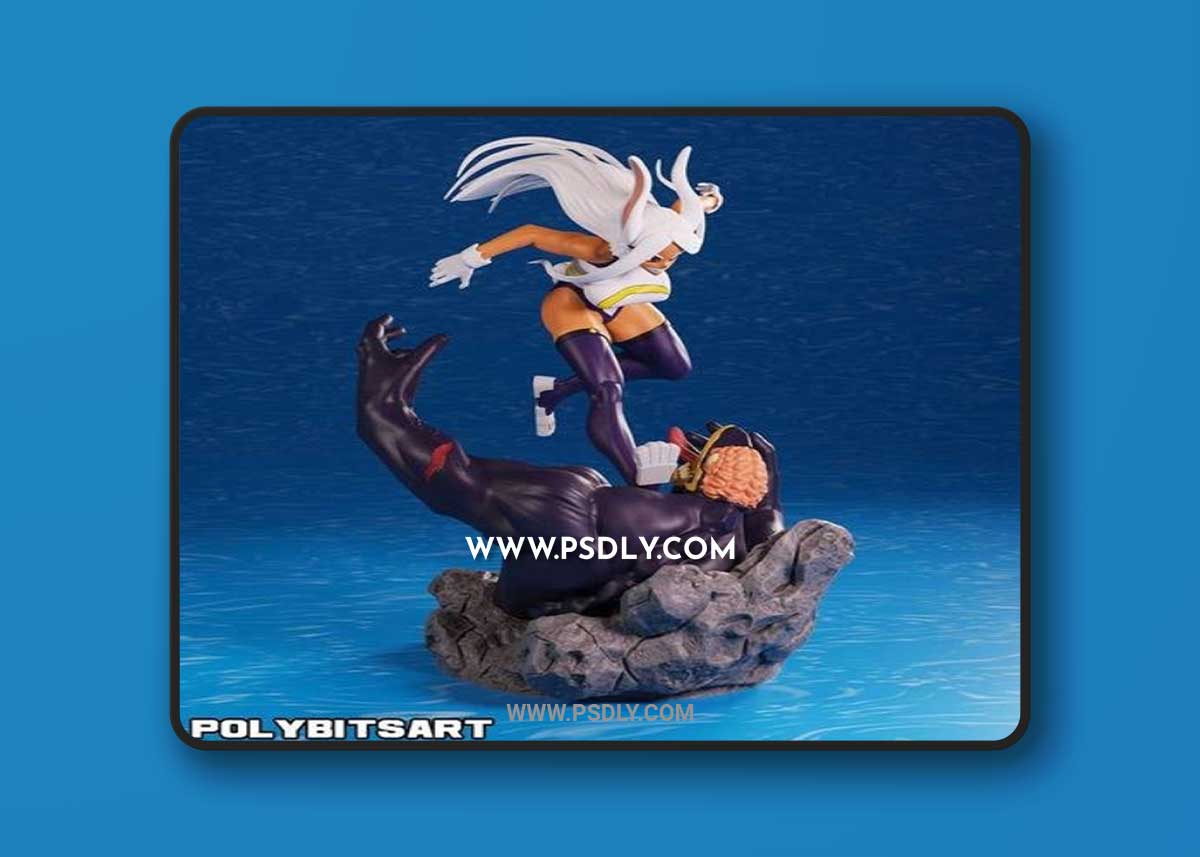 Mirko fighting Nomu – 3D Print