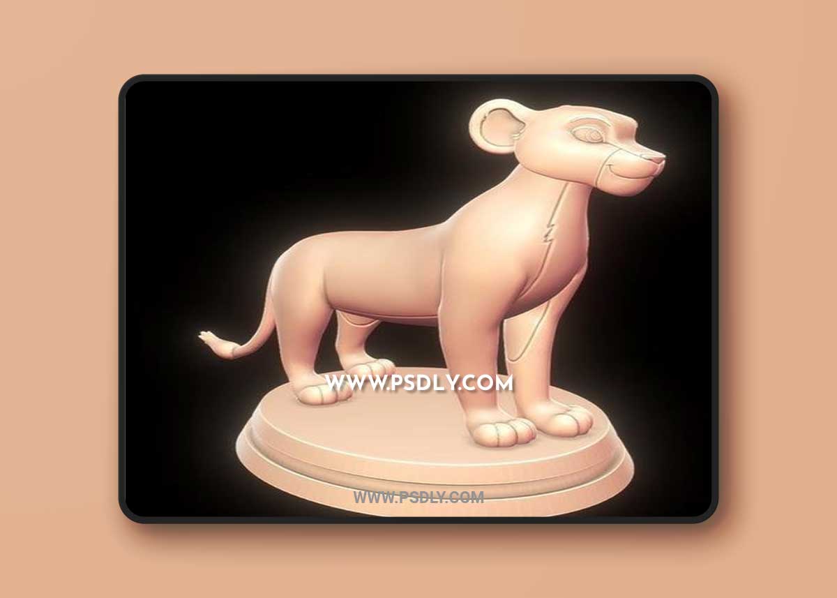 Nala - The Lion King and Angel - Lady and the Tramp 2 3D Print