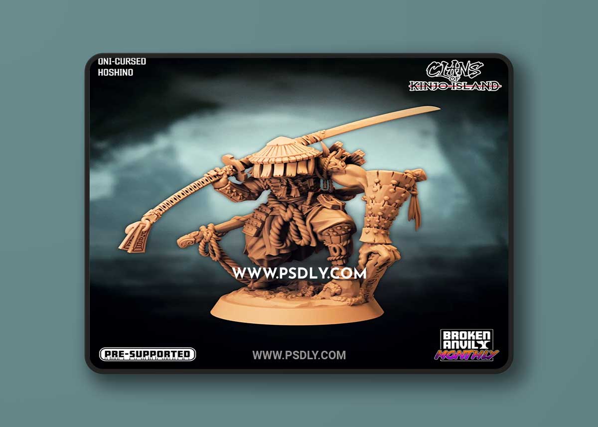 Oni-Cursed Hoshino 3D Print 3D Model