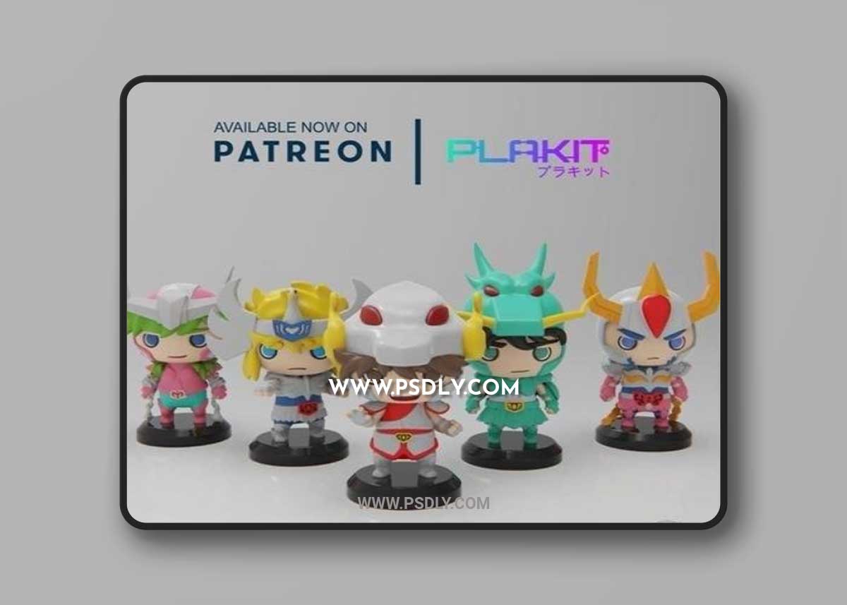 Plakit - Cavaleiros do Zodíaco 3D Print