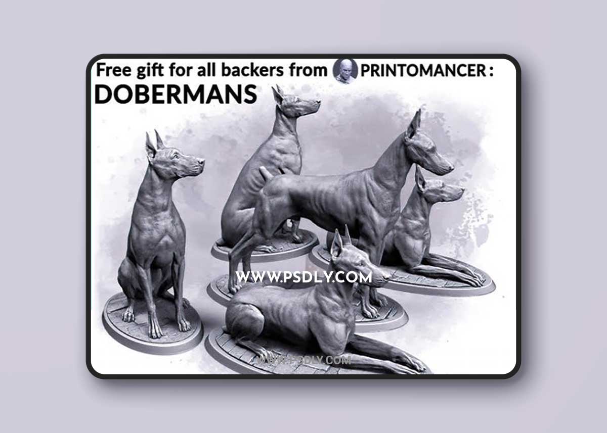 Sisters of the Dawn - Doberman fin 3D Print