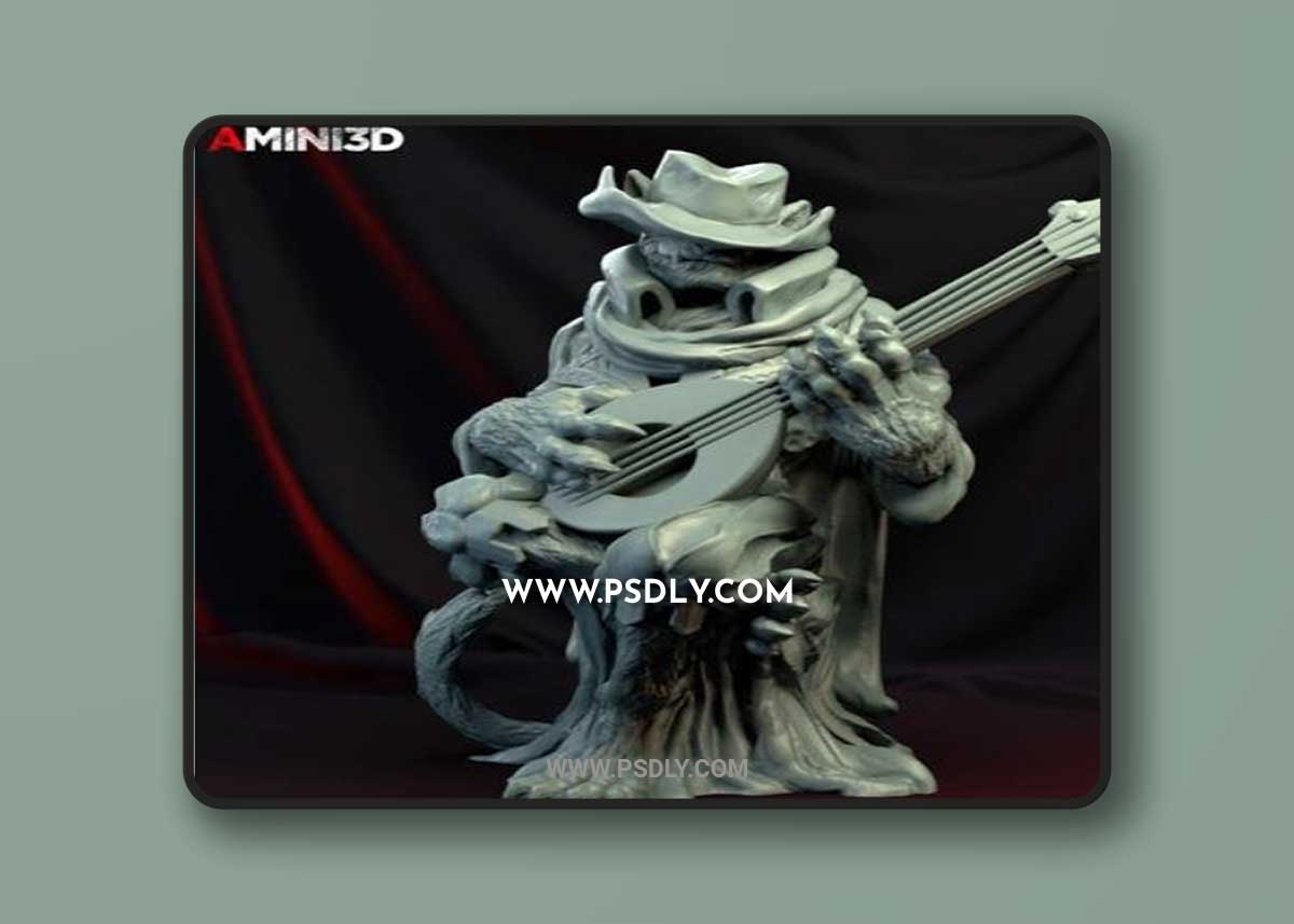 Tabaxi Bard 3D Print