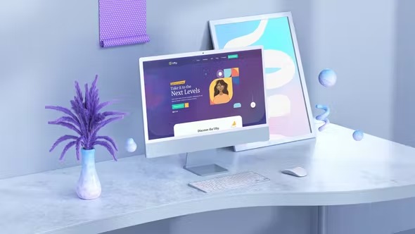 Videohive Breeze - Mockup Website Promo 39648144