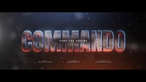Videohive Commando Title Design 39595308