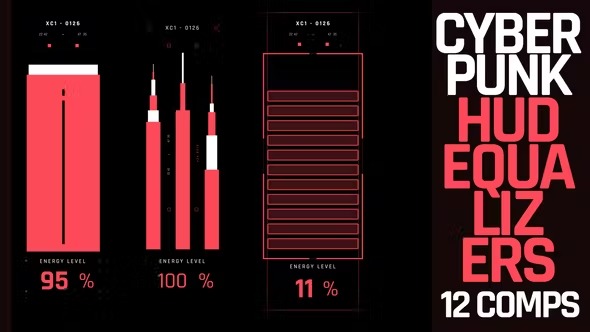 Videohive Cyberpunk Equalizers 39671081