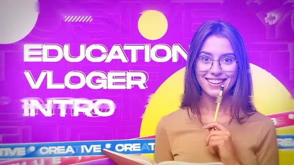 Videohive Education Vlogger Intro 39955856