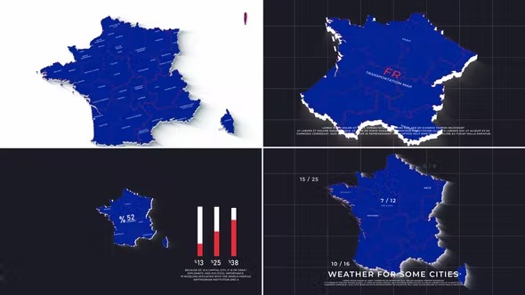 Videohive France Map Promo Ver 0.2 39488474