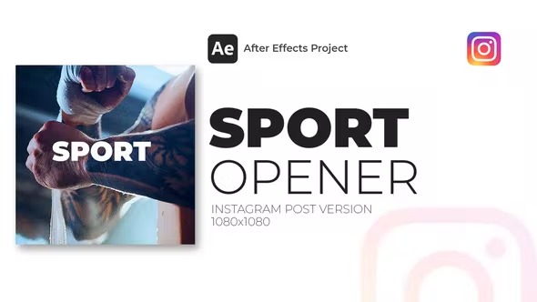 Videohive Rhythmic Sport Opener Instagram Post 39634188